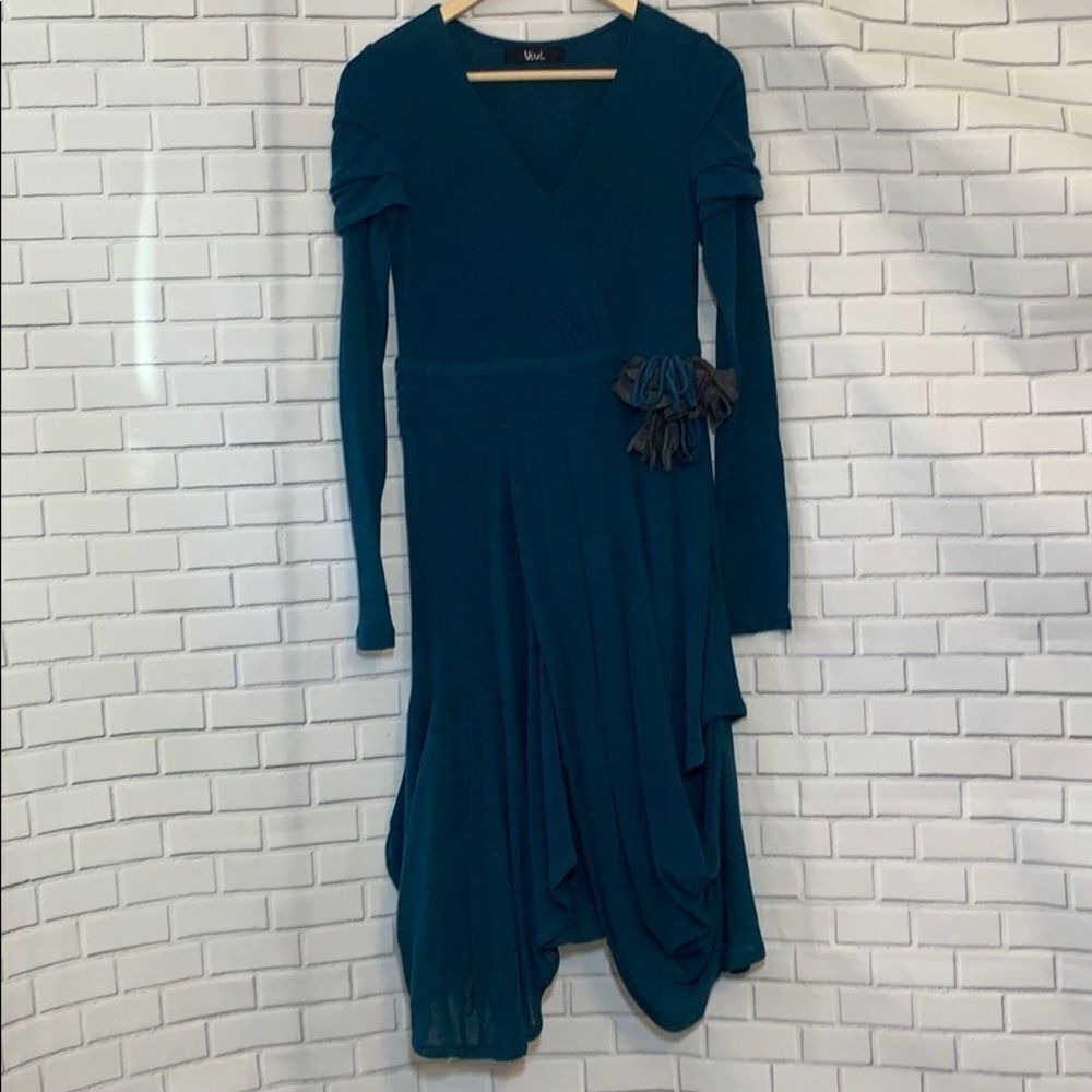 Vivi Blue Knit Dress Size 10‎